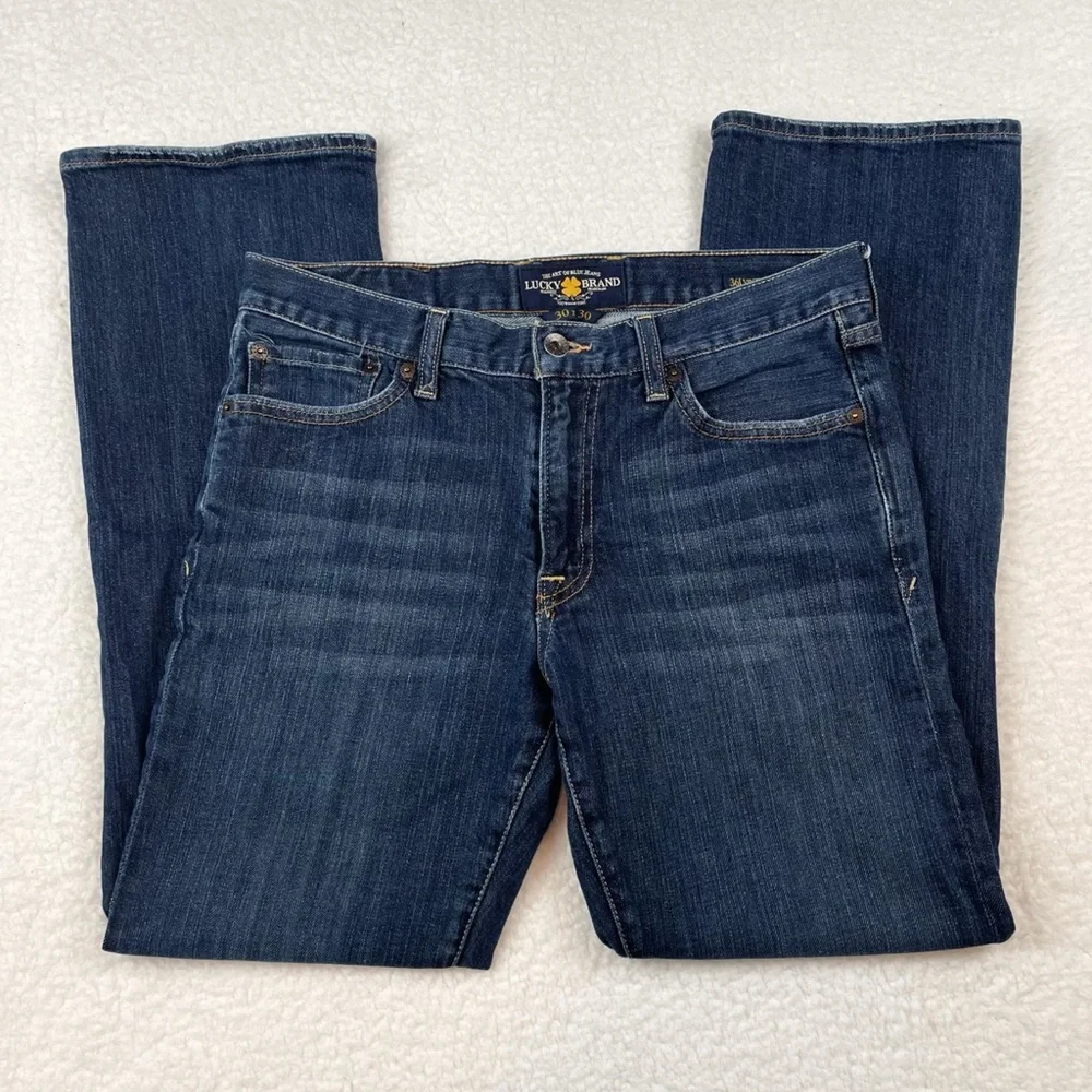 LUCKY BRAND • Blue 361 Vintage Straight Jeans, W30 - Picture 4 of 14